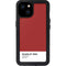 Scarlet Red iPhone 15 Plus Waterproof Case